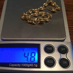 10k Anchor Link Bracelet